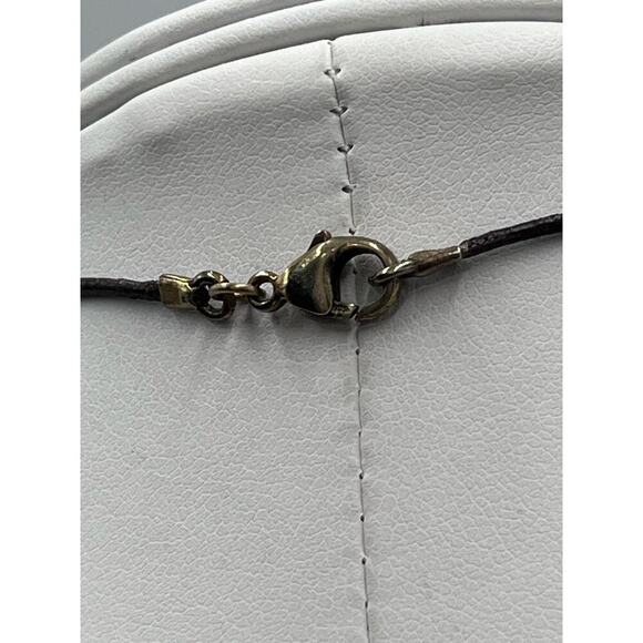 HOST PICK 7/5  Alexis Bittar Vermeil 925 Golden Lucite 3D Cross Brown Necklace - Picture 10 of 13